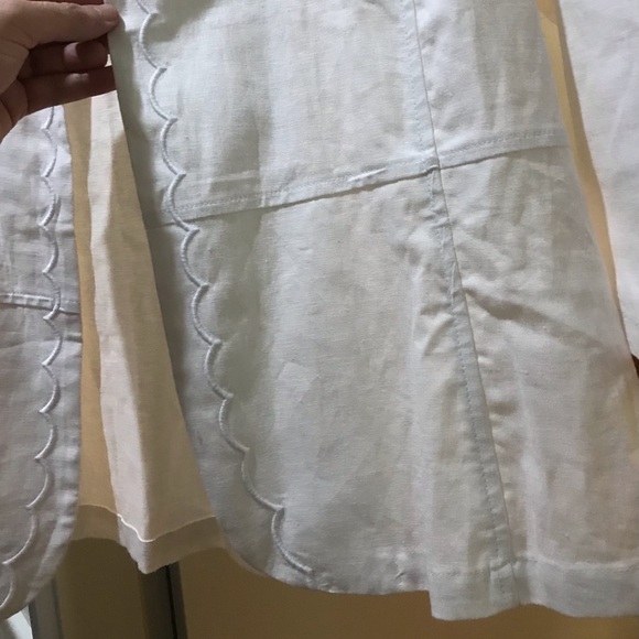 Size 20 NWT White Linen over-jacket/coat - Picture 8 of 15